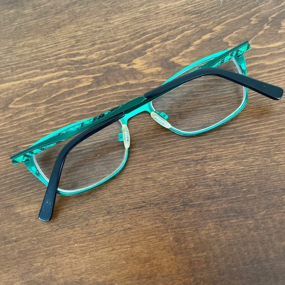 Kliik Denmark Eyeglasses 649 S216 Frames Only 48-17-135 Glasses With Case GREEN